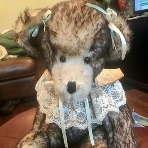 Tipped mohair Teddy Bear handmade with original tags